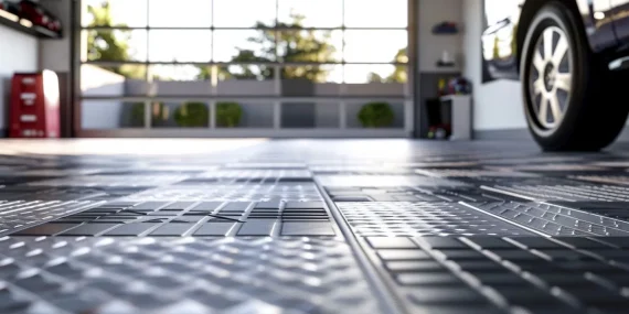 "Transform Your Garage with Interlocking Tiles: The Customizable Solution"