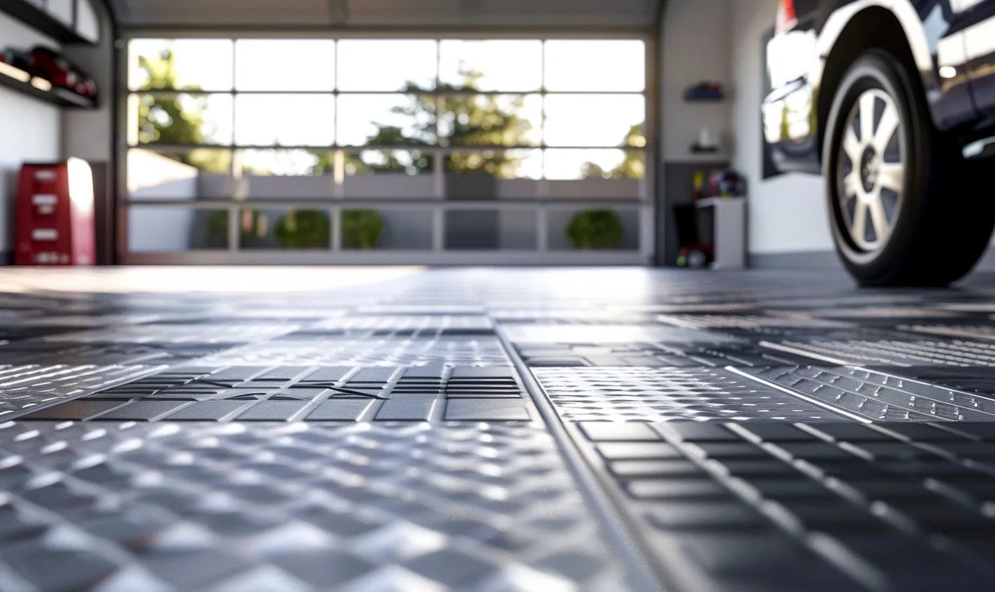 "Transform Your Garage with Interlocking Tiles: The Customizable Solution"