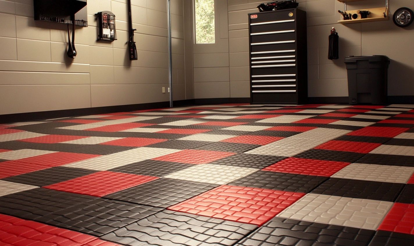 4. Interlocking Floor Tiles for Easy Installation