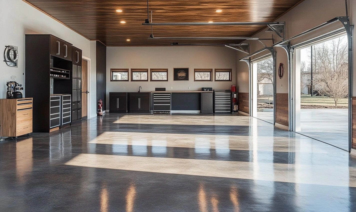 5. Stained Concrete for a Modern Aesthetic